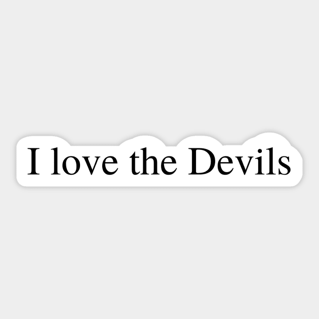 I love the Devils Sticker by delborg
